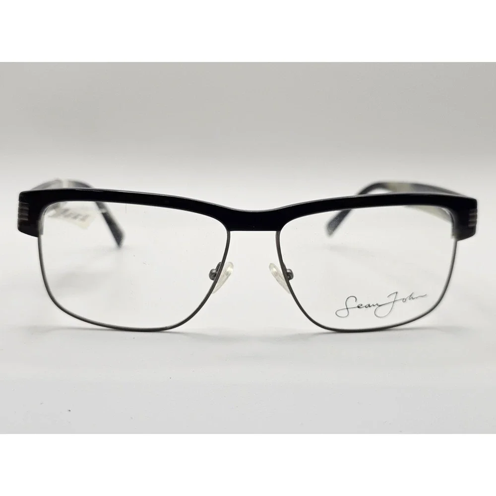 Sean John MF SJO5108WM Black Horn Eyeglass Frames 59 15 145